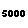 5000 m